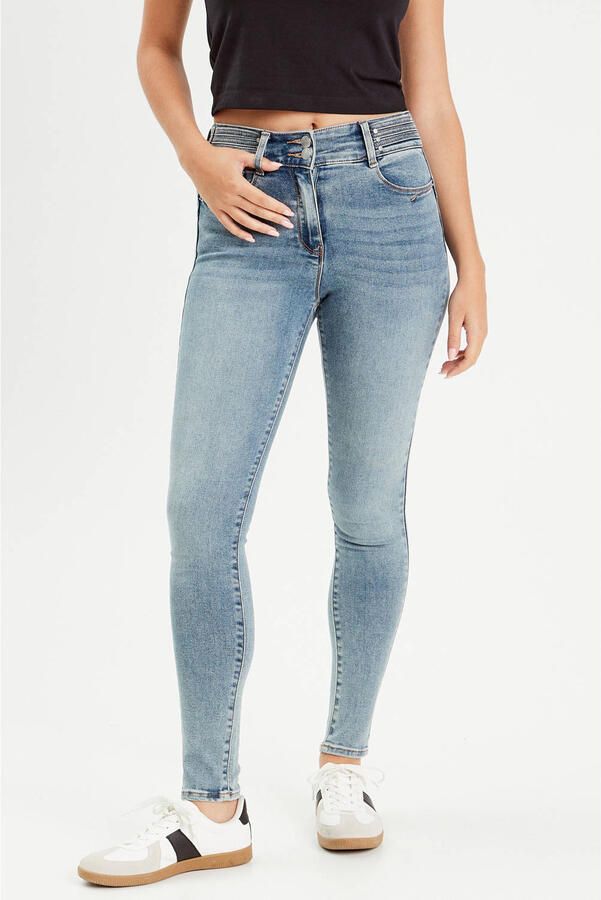 Cache skinny jeans light blue denim