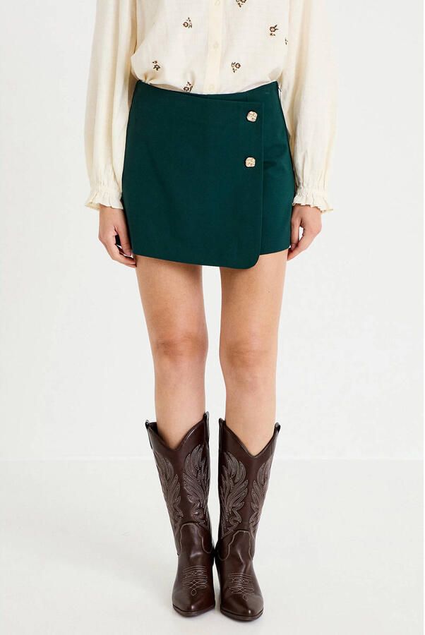 Cache skort donkergroen