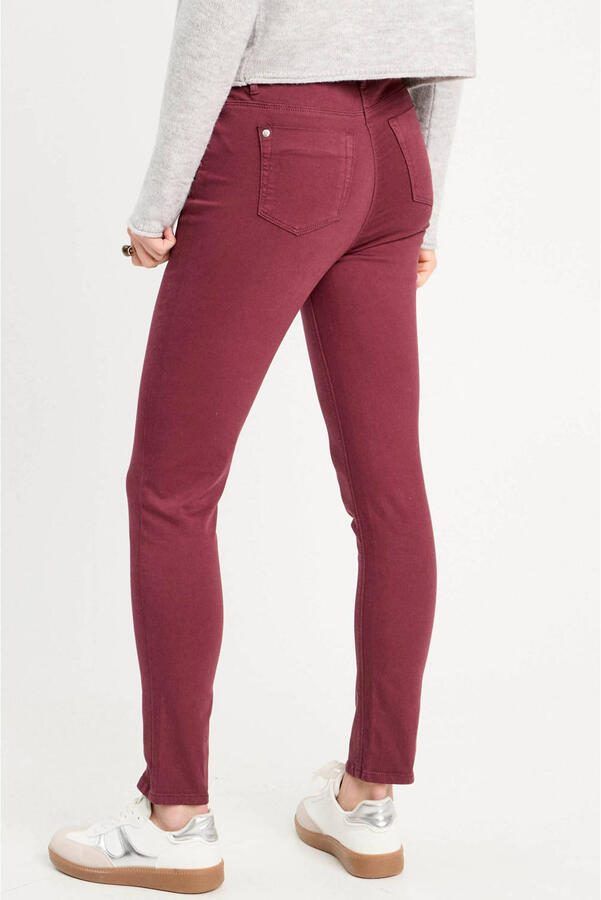 Cache slim fit jeans donkerrood - Foto 2