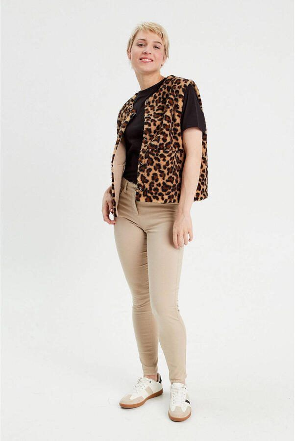 Cache slim fit jeans taupe - Foto 2