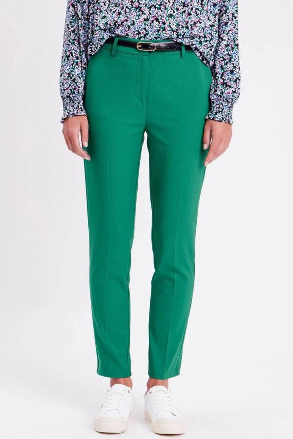 Cache slim fit pantalon groen