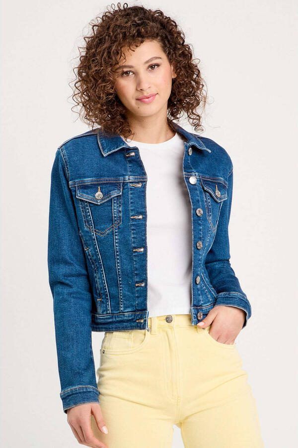 Cache spijkerjas medium blue denim