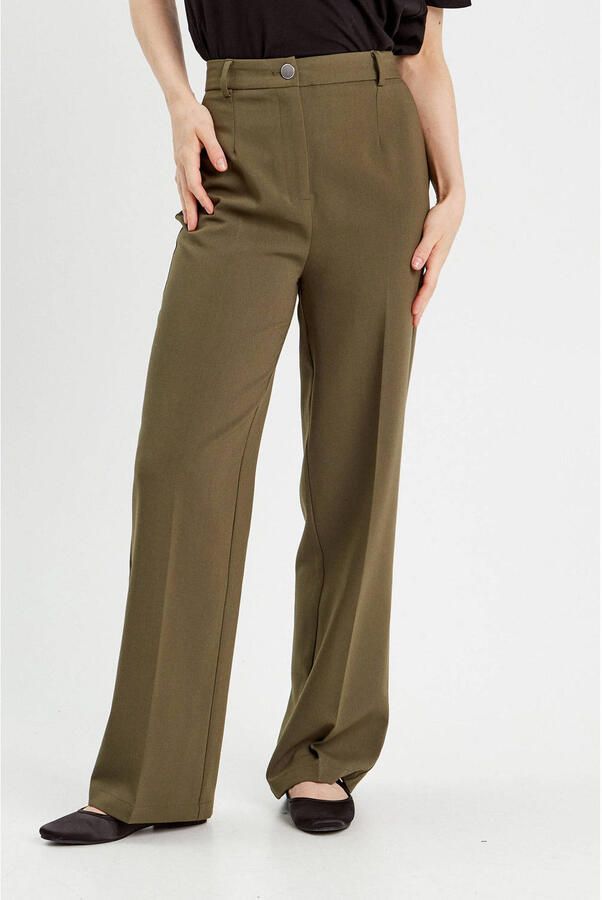 Cache straight high waist pantalon