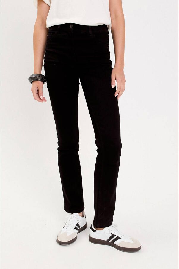 Cache straight leg jeans black denim