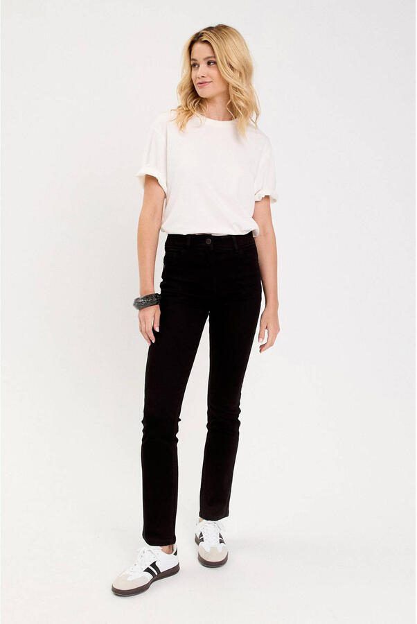 Cache straight leg jeans black denim - Foto 2