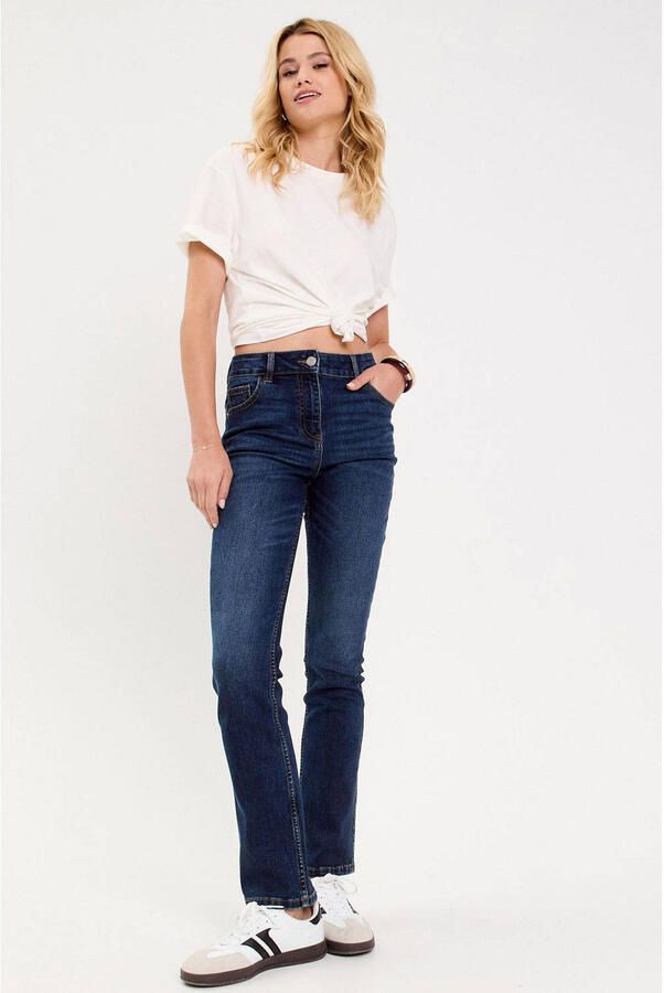 Cache straight leg jeans dark blue denim - Foto 2