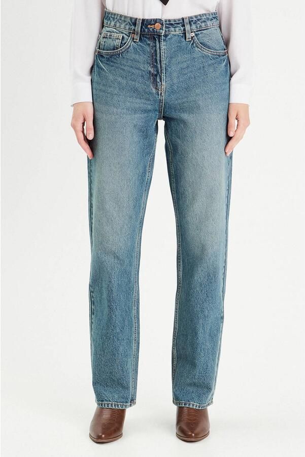 Cache straight leg jeans dirty blue