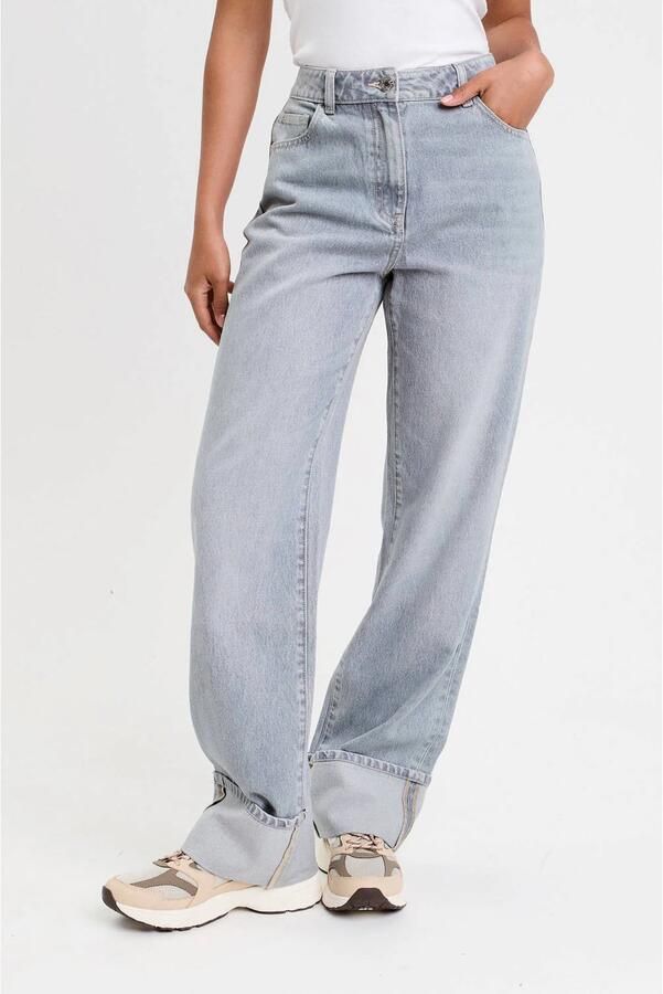 Cache straight leg jeans grey denim