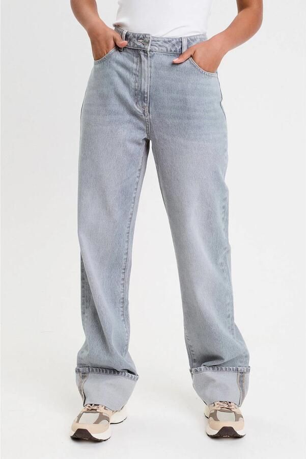 Cache straight leg jeans grey denim - Foto 3