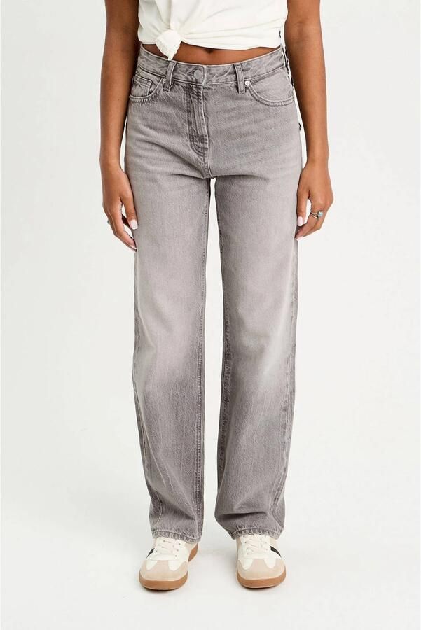 Cache straight leg jeans grey denim