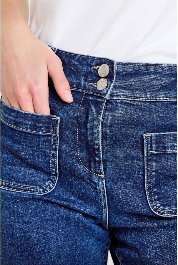Cache straight leg jeans medium blue denim - Foto 2