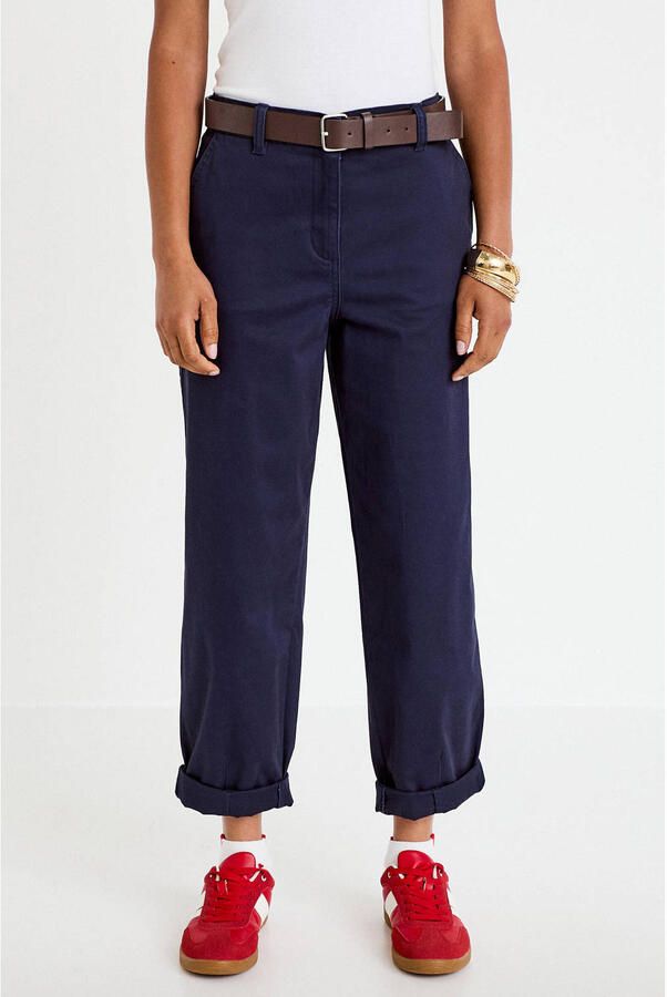 Cache straight regular waist cropped broek