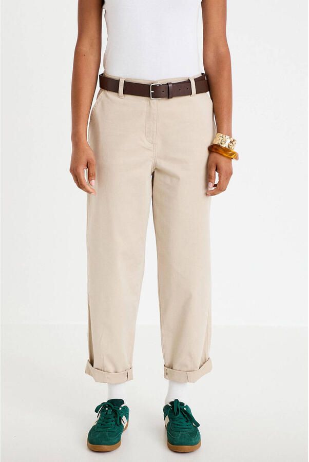 Cache straight regular waist cropped broek