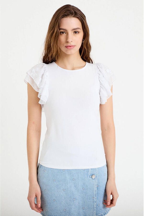 Cache T-shirt ecru
