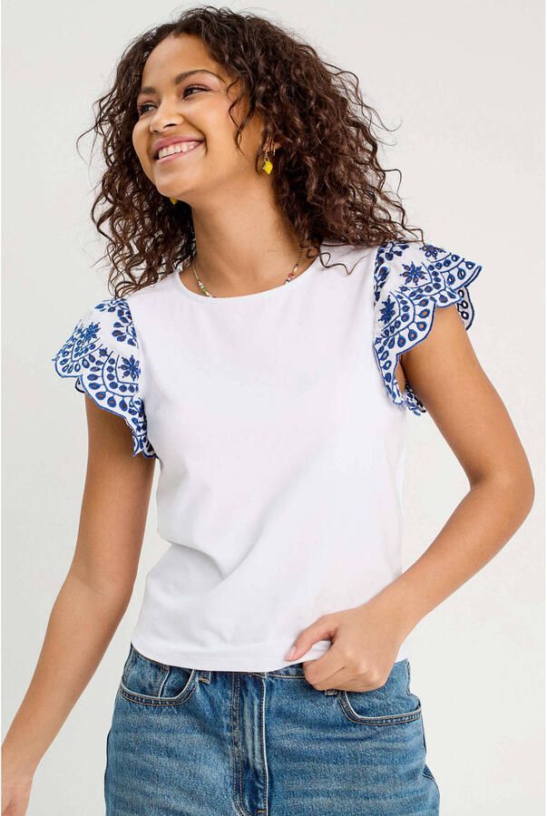 Cache T-shirt ecru
