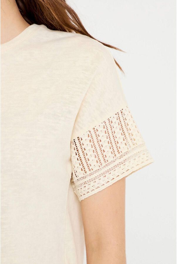 Cache T-shirt ecru - Foto 2