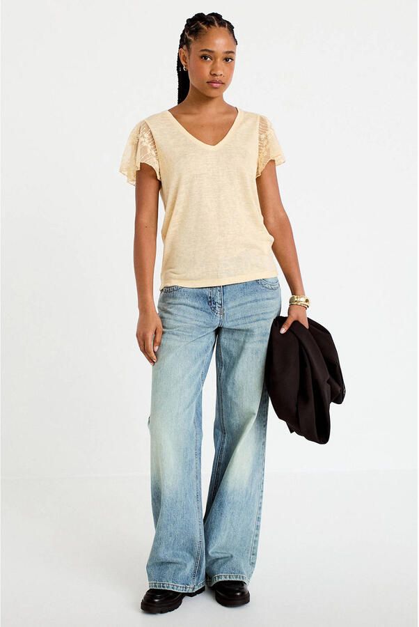 Cache T-shirt geel - Foto 2