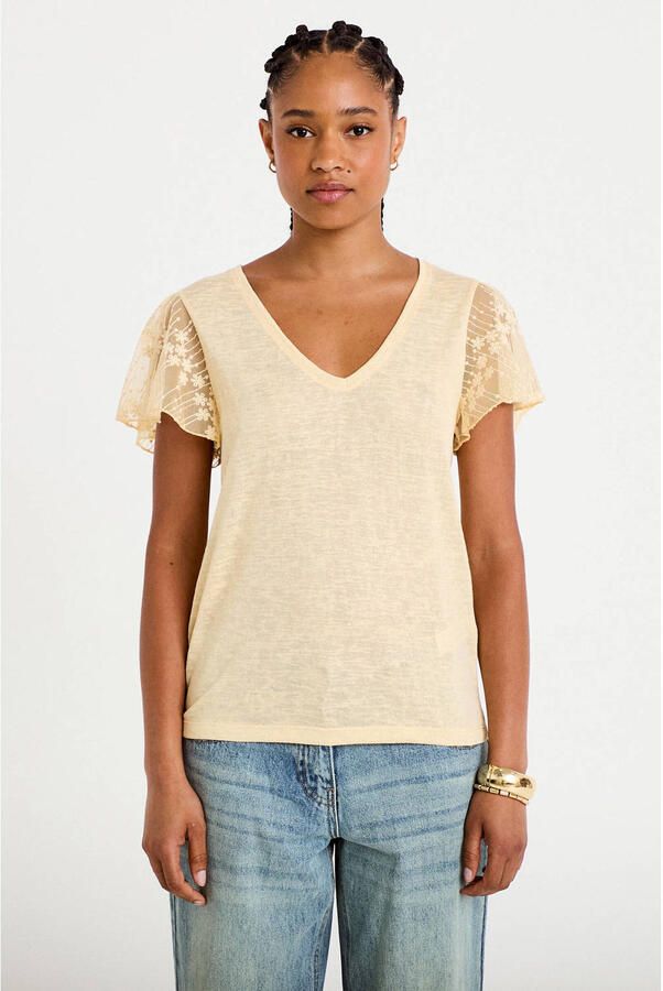 Cache T-shirt geel - Foto 3