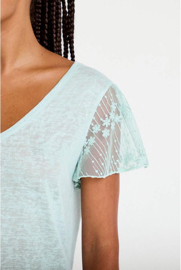 Cache T-shirt lichtgroen - Foto 2