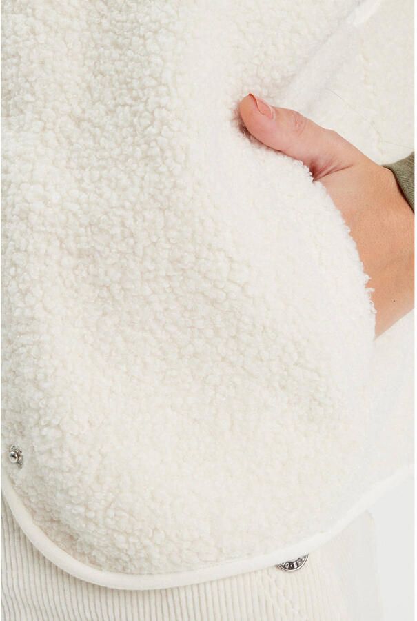 Cache teddy gilet ecru