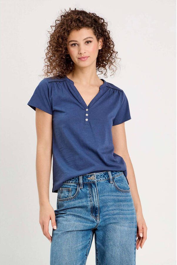 Cache top blauw