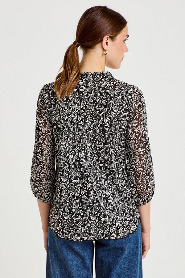 Cache top met paisley zwart - Foto 2