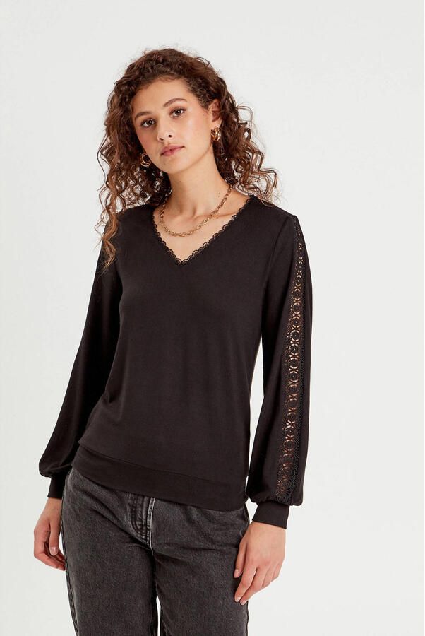 Cache top zwart