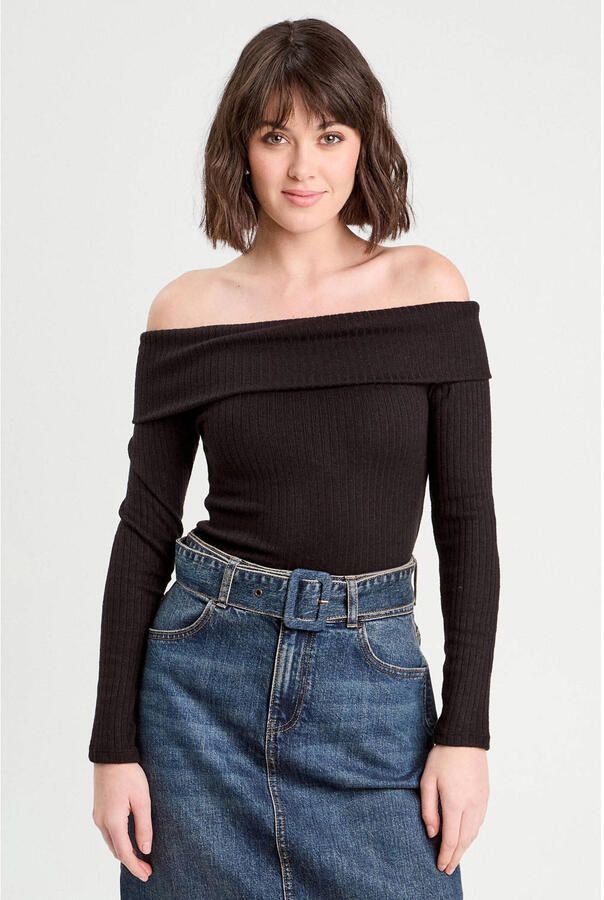 Cache top zwart
