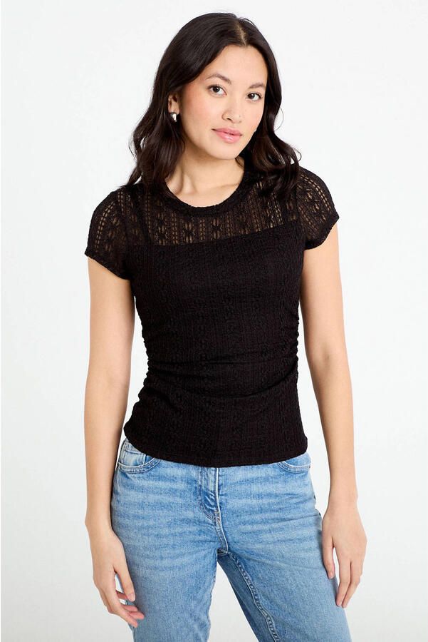 Cache top zwart