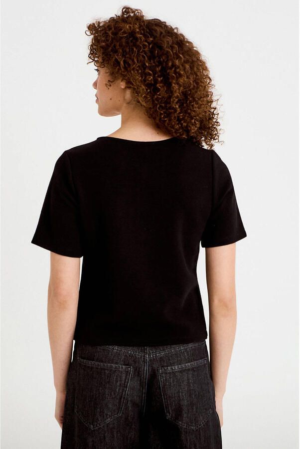 Cache top zwart