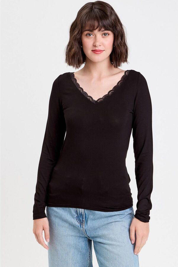 Cache top zwart