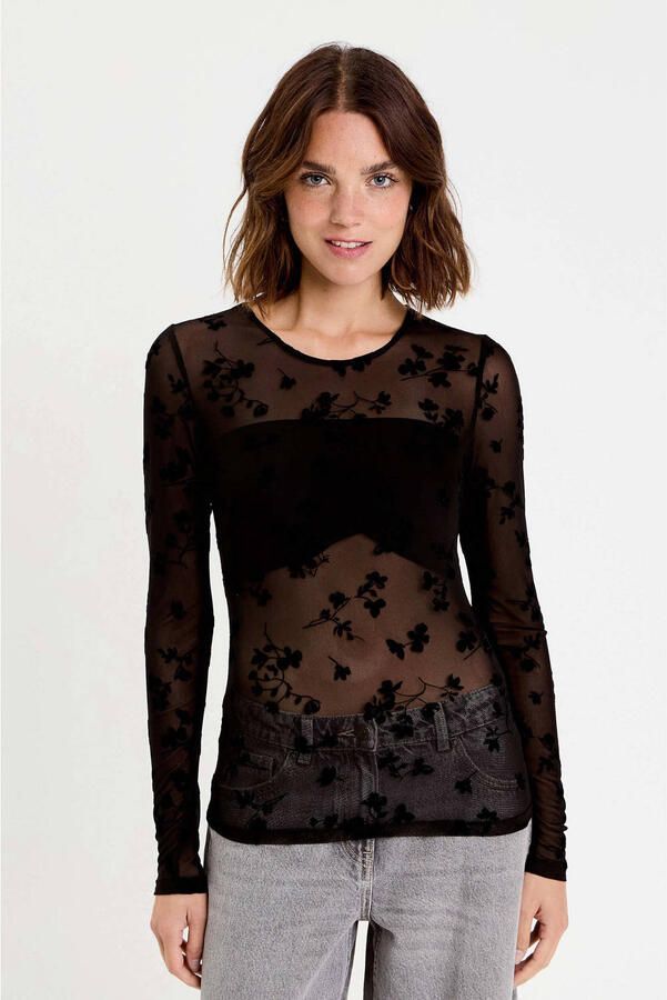 Cache top zwart