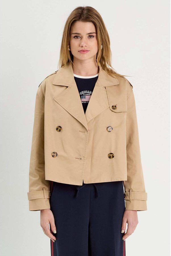Cache trenchcoat beige