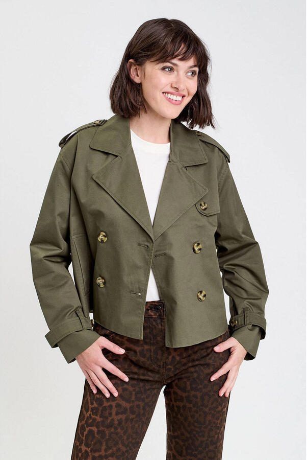 Cache trenchcoat kaki - Foto 2