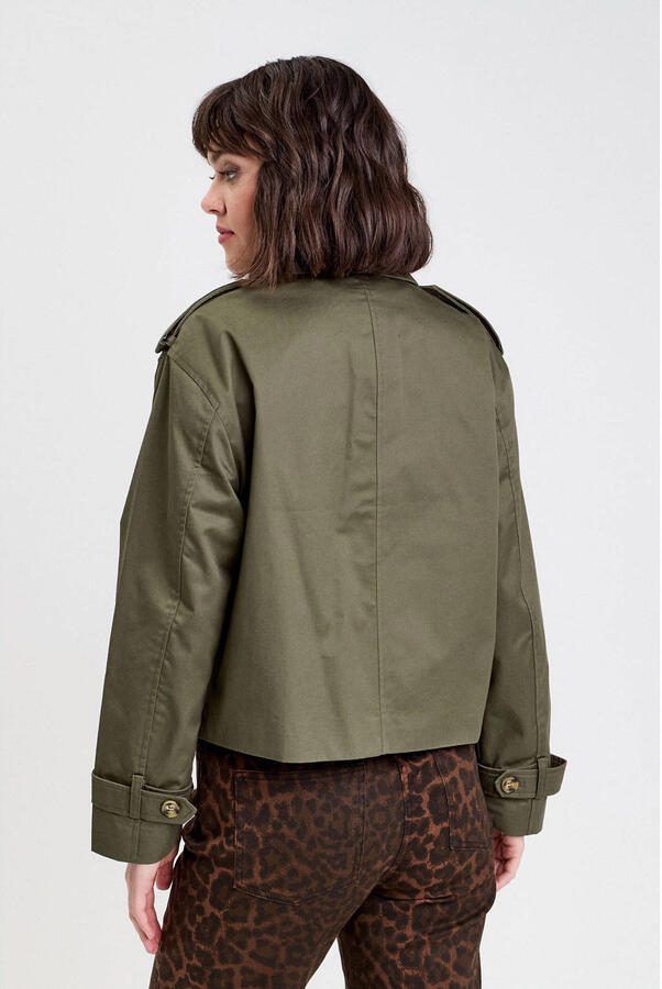 Cache trenchcoat kaki - Foto 3