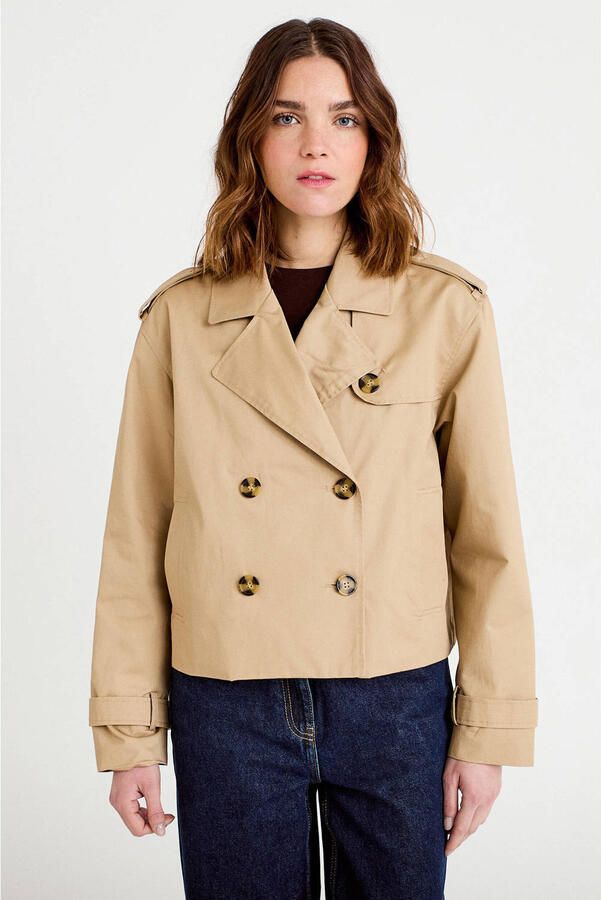 Cache trenchcoat zand