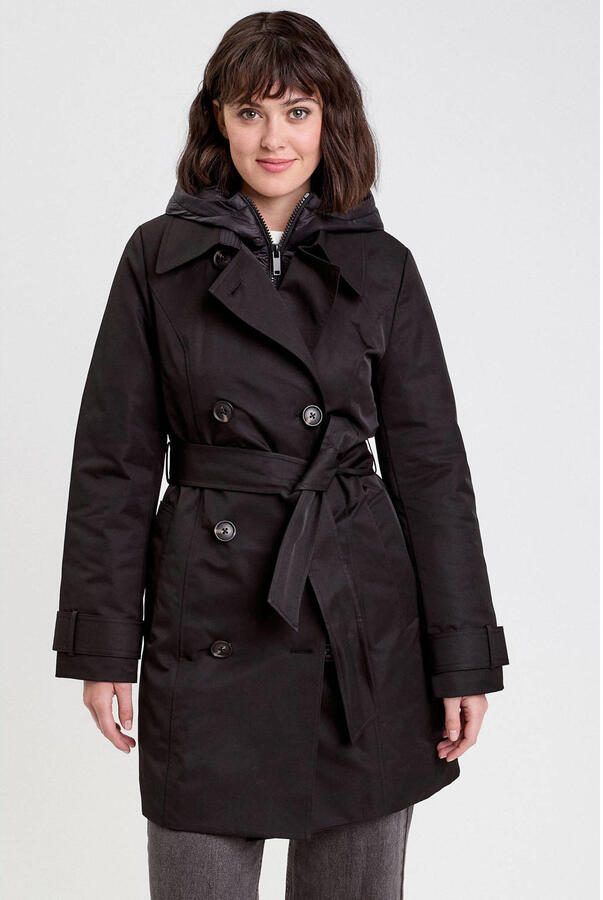 Cache trenchcoat zwart