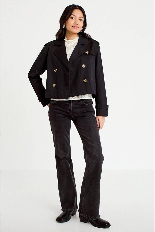 Cache trenchcoat zwart - Foto 2