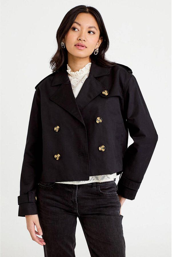 Cache trenchcoat zwart