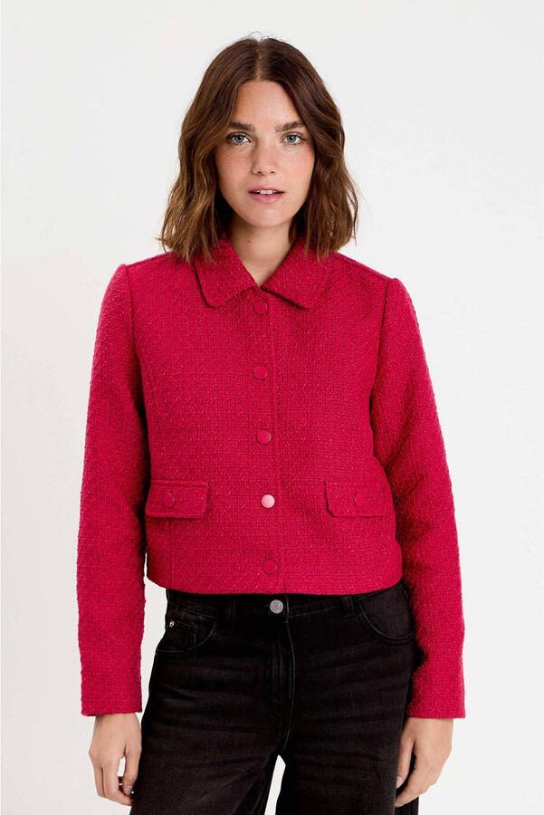 Cache tweed jasje rood