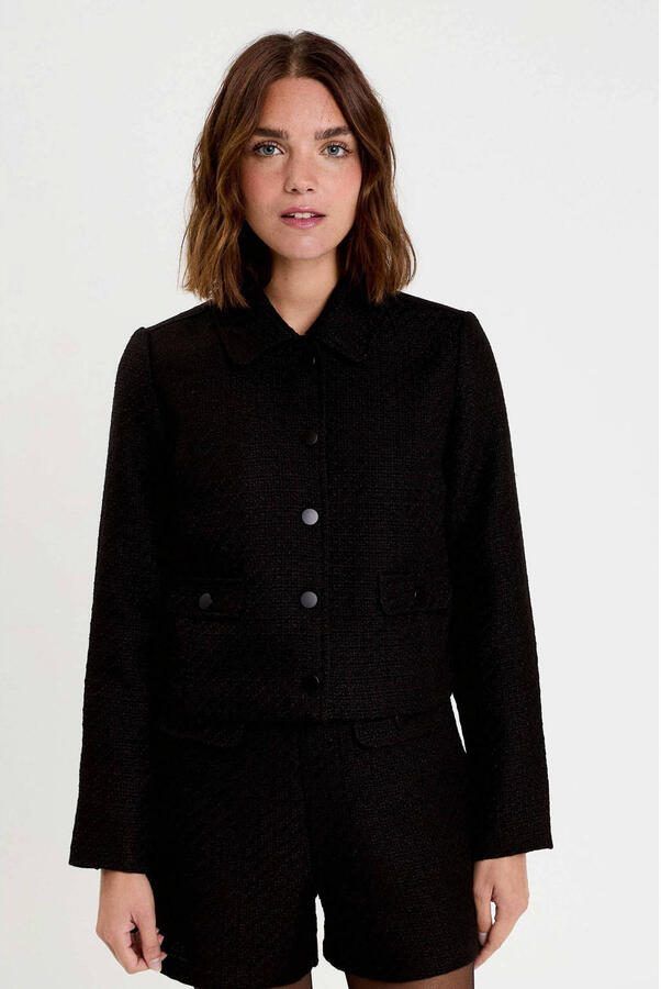 Cache tweed jasje zwart