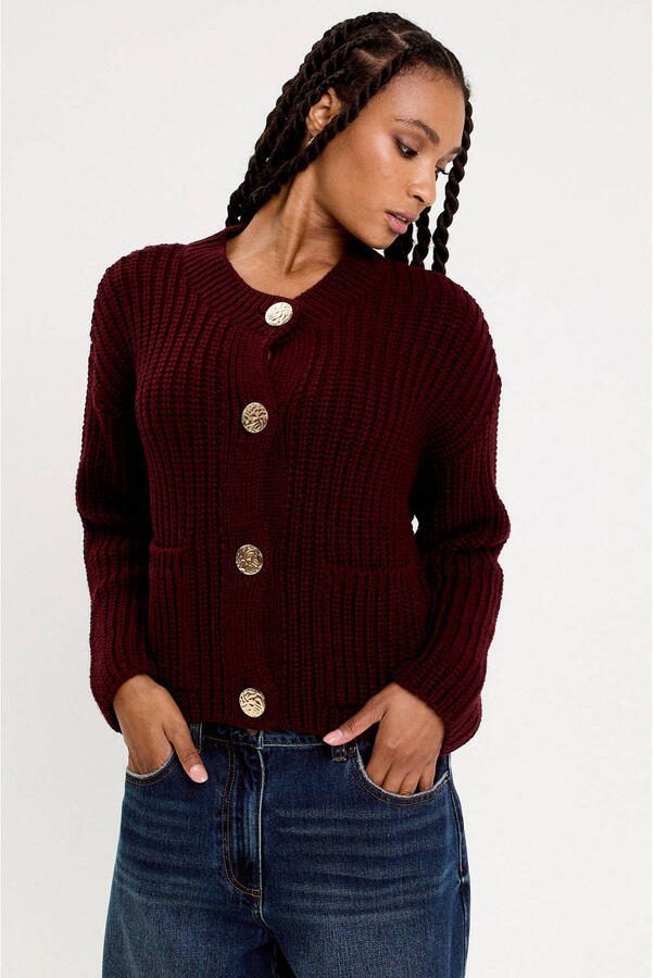 Cache vest donkerrood