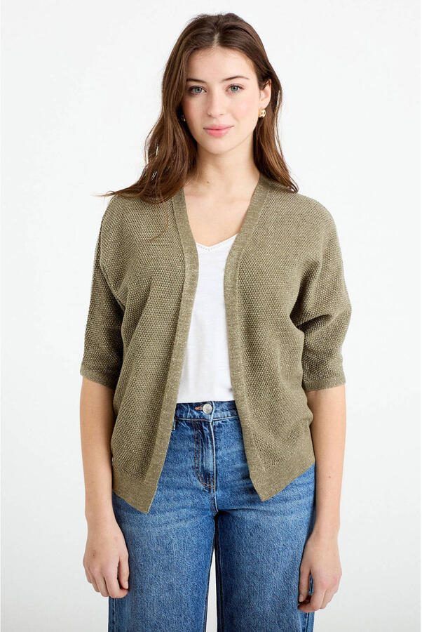 Cache vest gebreid