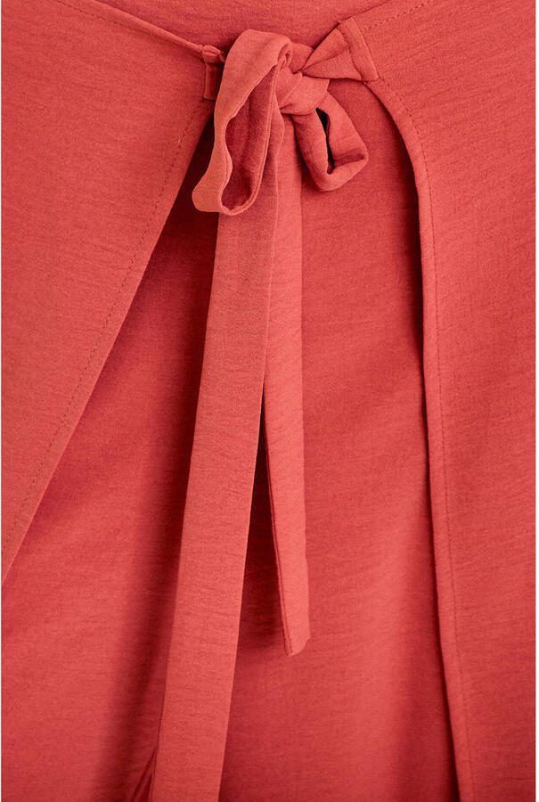 Cache wide leg high waist broek koraalrood - Foto 2
