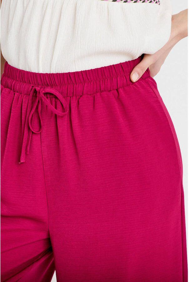 Cache wide leg high waist casual broek fuchsia - Foto 2