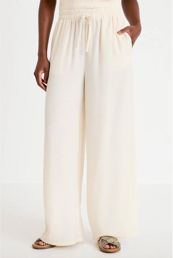 Cache wide leg high waist casual broek