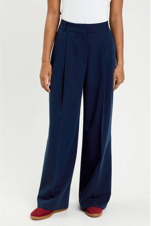 Cache Wide leg high waist pantalon