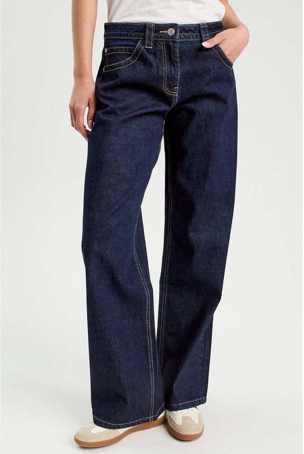 Cache wide leg jeans donkerblauw - Foto 2