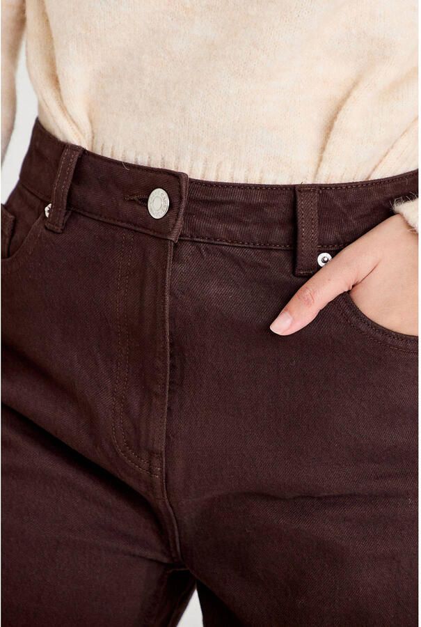 Cache wide leg jeans donkerbruin - Foto 2