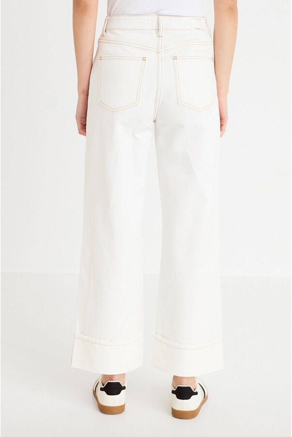 Cache wide leg jeans ecru - Foto 2